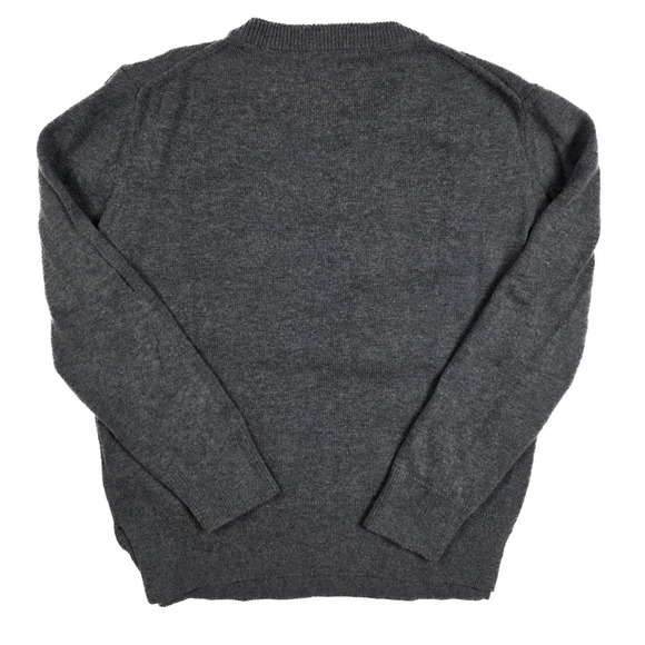 Kate Spade Gray Wool Blend Winking Kiss Face Pullover Sweater Women's Size M - Picture 2 of 6